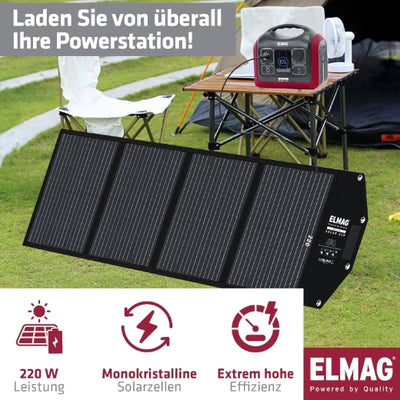 Faltbares Solarpanel SOLAR 220 - monokristallin