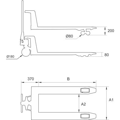 Handhubwagen kurz