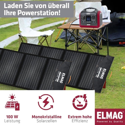 Faltbares Solarpanel SOLAR 100 DUO - monokristallin